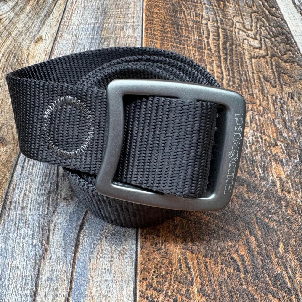 Patagonia Tech Web Belt Forge Grey Nylon Webbing Aluminum Buckle Mens 46.5